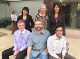 PhotoID:7519, Some of this week's Academe participants include (back from left) Nona Muldoon, Jocene Vallack, Carol McPherson and (front from left) A Man's Toyshop presenter Ross Mylrea, Dale Trott and Ashfaque Chowdhury