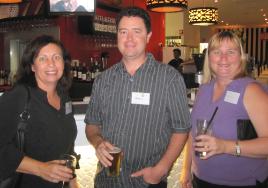 PhotoID:10458, Katrina Maynard, Ross Hunter and Karen Dunstan enjoy catching up