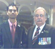 PhotoID:4352, Surendra Sharma with Don Rowe at the dawn service 