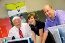 PhotoID:6782, State MP Paul Hoolihan with Belinda McGrath and Steve Lloyd at the COIN Academy - PHOTO courtesy John Casey