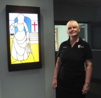 PhotoID:13641, Beverley Lay considers her career options as a newly re-registered nurse