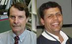 PhotoID:12939, Prof David Midmore (left) and Dr Surya Bhattarai