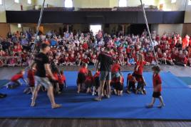 PhotoID:13692, Mt Morgan comes alive thanks to the Circus Skills tour