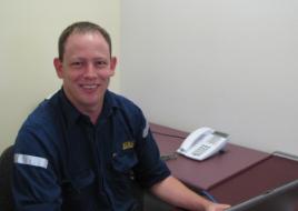 PhotoID:7153, Trademan Jason Robson is fast tracking his way into university study using CQUniversity's LIFT program.