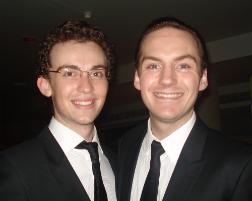 PhotoID:8852, Graduates Brett O'Neill and Pontus Aleryd are both members of the vocal group Formidable