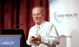 PhotoID:11267, Professor John Rolfe addresses the audience in Perth