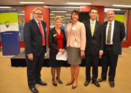 PhotoID:12146, L-R DVC Alastair Dawson, Campus Head Susan Loomes, The Hon Melinda Pavey MLC, Parliamentary Secretary for Regional Health, City of Sydney Councillor Shayne Mallard and VC Scott Bowman