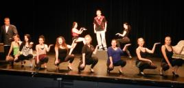 PhotoID:12038, LINK for a larger image of Theatre students on stage