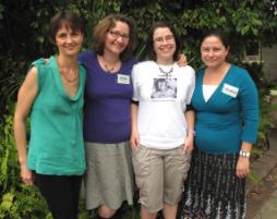 PhotoID:9094, Midwives and CQUniversity alumni Rachel Austin (Yeppoon), Peta Fawkes (Gladstone), Bronwyn Galea (Mackay) and Michelle Windsor (Mackay).