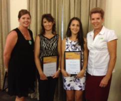 PhotoID:13747, Prof Helen Huntly (right) with L-R Di Barrett, Kylie Barrand and Katie Chaseling