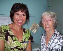 PhotoID:5359, CQU's Suzi Blair with author Isabel Hoch at the launch