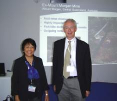 PhotoID:9238, Dr Vicente-Beckett in Spain with renowned electrochemist and author, Prof Christopher Brett, from Portugal