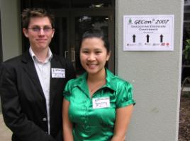 PhotoID:4445, Christopher McKeague and Wendy Duong who are both heading for Parsons Brinckerhoff's Brisbane branch 