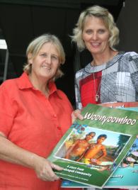 PhotoID:11816, L-R CQUniversity Bachelor of Learning Management (Primary School) graduate Juliet Greenlees with program head Susan Richardson.