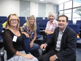 PhotoID:8019, OctoberVET participants (from left) Dr Roslyn Cameron, Dr Prue Howard, Terry O'Hanlon-Rose and Associate Professor Bobby Harreveld