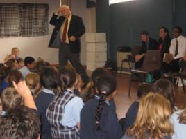 PhotoID:4452, Professor Richard Nastasi at the Essendon North Primary School