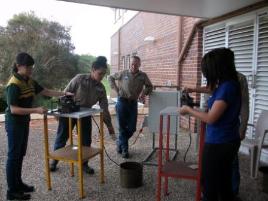 PhotoID:14901, The students take part in welding workshops. 