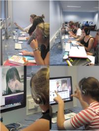 PhotoID:7531, This week's Skype class in action