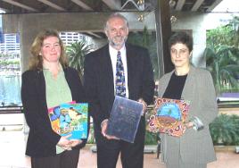 PhotoID:7947, Dr. Horsley with  previous winners of the Australian Awards for Excellence in Educational Publishing.