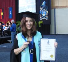 PhotoID:10545, Faculty medalist Natalie Brook graduated with a Bachelor of Biomedical Science with Distinction