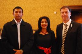 PhotoID:11658, MP Colin Brooks with Deepa and Jeewan