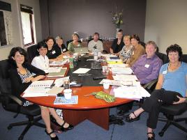 PhotoID:10682, Workshop participants gather in Rockhampton, linking by video to Gladstone, Bundaberg, Springfield and Toowoomba