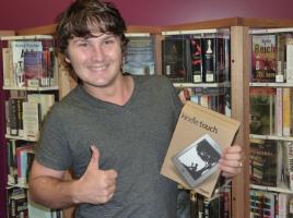 PhotoID:12627, Bundaberg student James Webb was the winner of a Kindle Touch e-reader for his participation in the survey