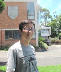 PhotoID:8378, Shaowei 'Terry' Yang says a final farewell to Rockhampton Campus, before heading home to China