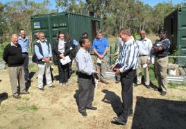 PhotoID:12919, Ian Ogden, Central Queensland's Innovative Regions Facilitator (foreground, right) with Dr Amanullah Maung Than Oo and other tour participants