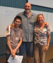 PhotoID:14448, Team work - left to right: Lachlan Wong, Andrew Luhrs and Sandra Wylie