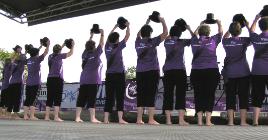 PhotoID:4211, Hats off to all participants from the survivors' dance troupe