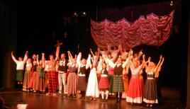 PhotoID:14478, The cast of Brigadoon during a rehearsal performance. 