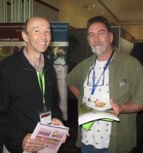 PhotoID:7567, Dr Leo Duivenvoorden chats with Nicholas Saunders from CQ Institute of TAFE