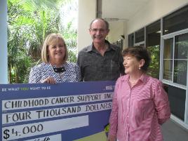 PhotoID:10343, Jenny Hilcher (right) accepts the latest funding from Karen and Gary Reynolds