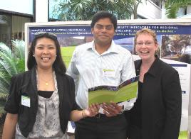 PhotoID:8102, Participating researchers L-R Lilian DeTorres, Rajkumar Devadoss and Marie-Josee Belanger