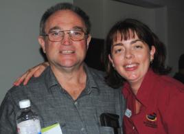 PhotoID:11677, Dr Kevin Wormington from CEM Bundaberg and Rebecca Hendry from CEM Gladstone