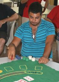 PhotoID:5429, Tyrone Kaverkis plays Texas Holdem