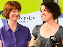 PhotoID:6387, The Deputy PM with Kirsten Livermore, who pledged to continue supporting CQUniversity in Canberra