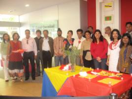 PhotoID:5106, VIEC counsellors and staff sharing the Diwali celebration