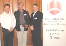 PhotoID:7445, Malcolm Leinster (centre) receives his award