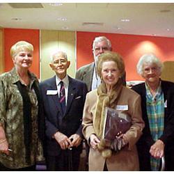 PhotoID:12534, Emily Duthie (front centre) with husband Les at University function held around a decade ago