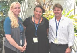 PhotoID:11719, Forum delegates Kate Trenerry, Nikki Spinks and Alan Fraser from Rockhampton High School