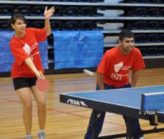 PhotoID:11197, Table tennis action during the Cup. LINK for larger image. More photos in the slideshow below