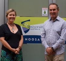 PhotoID:13970, Associate Professor Mental Health Nursing Anthony Welch (Project Leader) with Professor of Nursing Margaret McAllister.