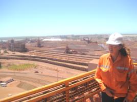 PhotoID:7128, Sherrin Farmer on site at Port Hedland