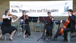 PhotoID:4503, Showcasing Central Queensland student talent, performances from the Central Queensland Conservatorium of Music will entertain crowds at this weekends CQU Multicultural Fair and Open Day.