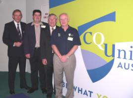 PhotoID:6012, L-R Tony Goodwin, Pierre Viljoen, David Manttan and Professor John Rickard