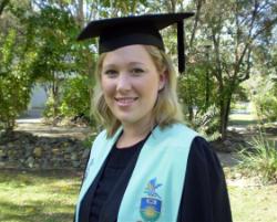 PhotoID:4847, Hannah Gardner graduated from CQU this week.