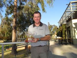 PhotoID:10924, CQUniversity staffer Michael Neaton wins the 2011 NSW Mid-Amateur Championship.