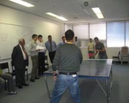 PhotoID:4863, A friendly table tennis game was played to celebrate the festival.